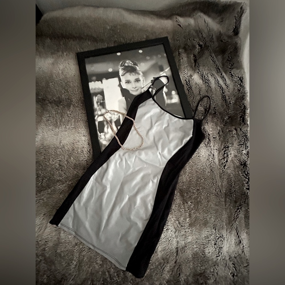 Reflective Black Cocktail Dress